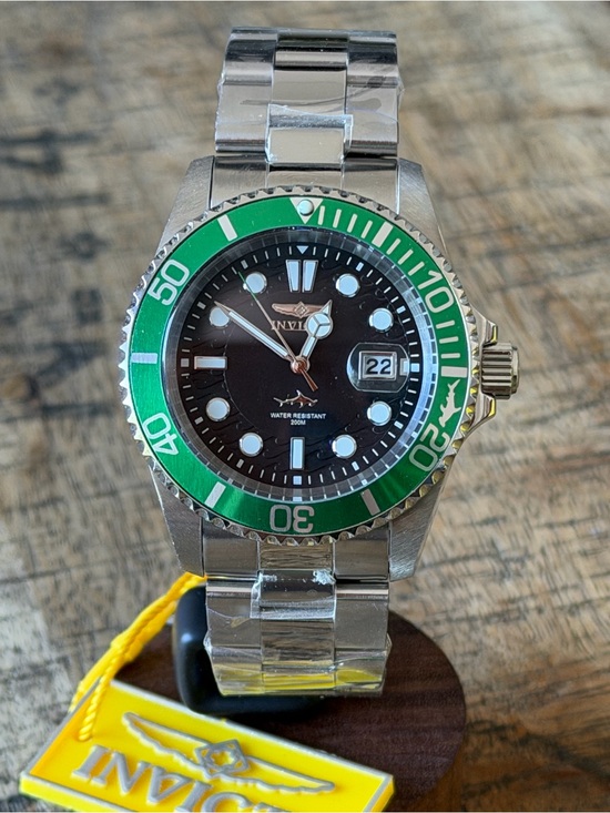 Invicta Other - NEW Invicta Pro Diver Isobar Green Bezel Stainless Steel Watch 42mm 200M WR NIB